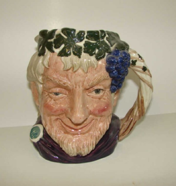 Royal Doulton Character Mug, "Bacchus" H - 7.5": Royal Doulton toby mug, bearing the register mark. D - 6499.