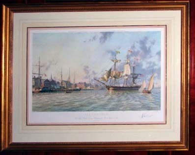 John Stobart limited edition print, "Alexandria": A John Stobart limited edition print, "Alexandria" ed. 512/750.20th C. reproduction after the original. Framed to H - 33Ó W - 41Ó. A limited reproduction of the original painting, title Alexandria,