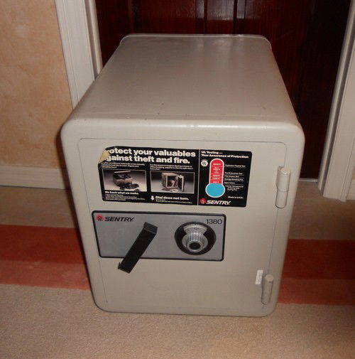Sentry combination safe, model # 1380.: With the combination.