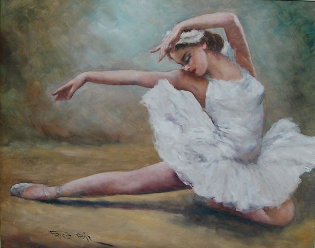 56 Fried Pal Original Oil Painting Prima Ballerina Mar 29 12 Hutter White Auctions Llc In Fl