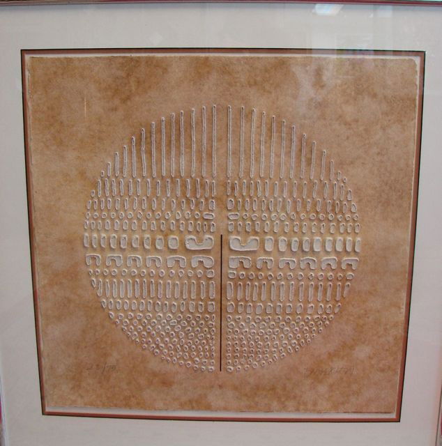 Original Paul Maxwell Acrylic Casting.: Signed, 22.5 x 22.5, custom framed signed lower right.