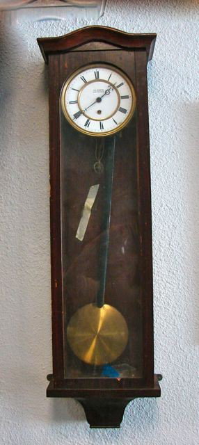 German Regulator Wall Clock, FR Barth Stuttagart.: Height 38. Rosewood case the dial marked "F.R Barth Stuttgart."