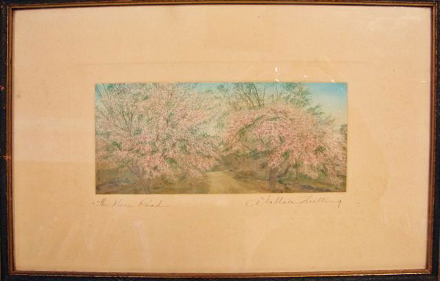 Wallace Nutting Print, "The Keene Road".: H - 4, W - 9.10" (image) framed to 10.50 x 16.60 inches. Signed and titled on the lower margin in ink.