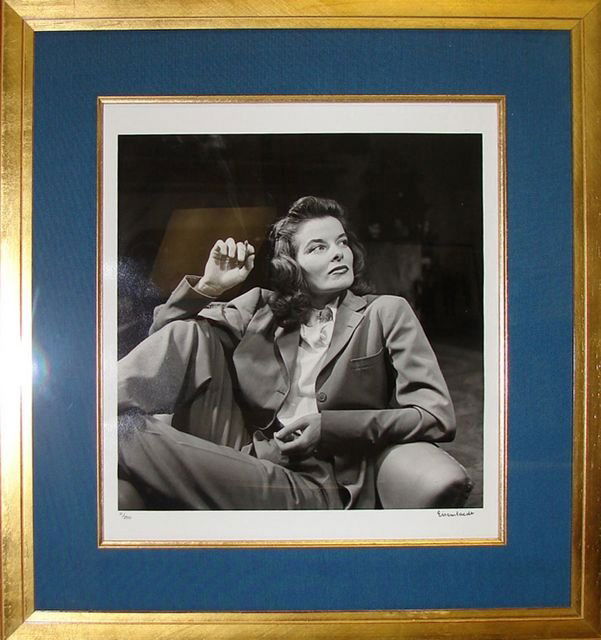 Eisenstaedt "Katherine Hepburn", 1938.: Alfred Eisenstaedt (1898-1995) Katherine Hepburn, New York City, 1938, Edition 11/250. Gelatin silver print, printed 1995. Signed by the artist in ink and numbered in the margin; credited, titled, dat