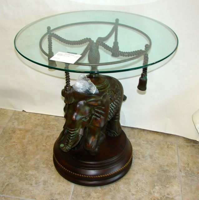 84 Bronze Elephant Glass Top Table. Dec 05, 2012 Hutter White