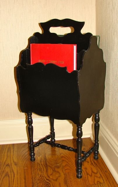 Sheraton Style Magazine Rack: H - 26".