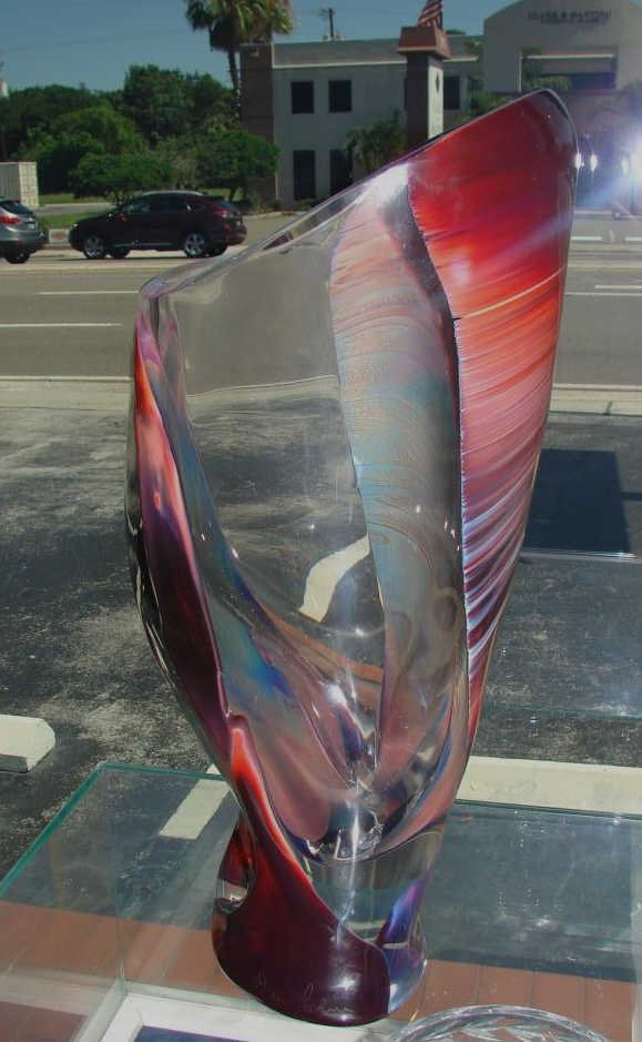 Dino Rosin Murano Art Glass Vase (1 of 4)