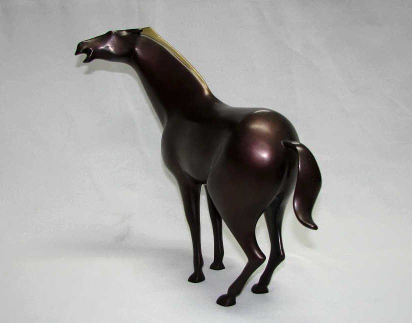Bronze Sculpture - Standing Horse, L. Vanderveen (1 of 4)