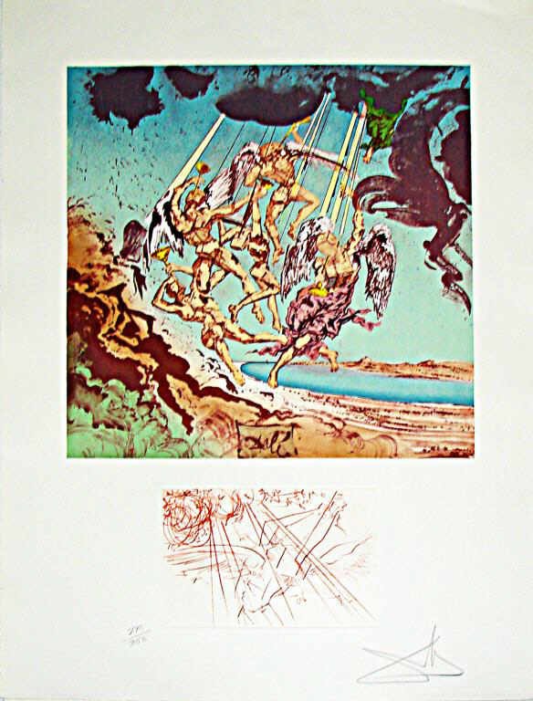 S. Dali, Lithograph, Suite of 2. Homage a Homere (1 of 10)