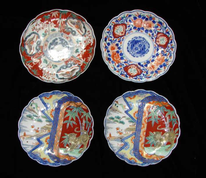 Four Imari Porcelain Plates, 19th C. (1 of 5)