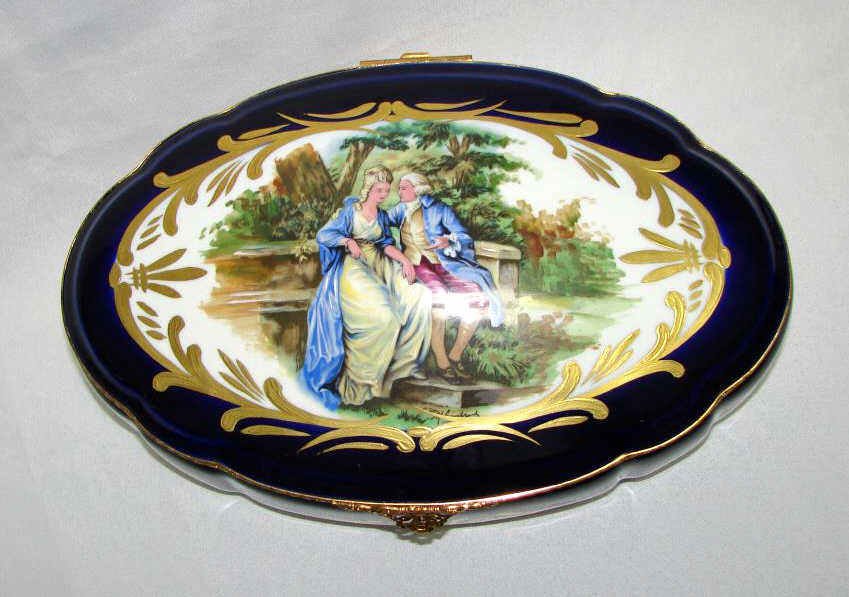 Large Sevres Style Porcelain Box (1 of 8)