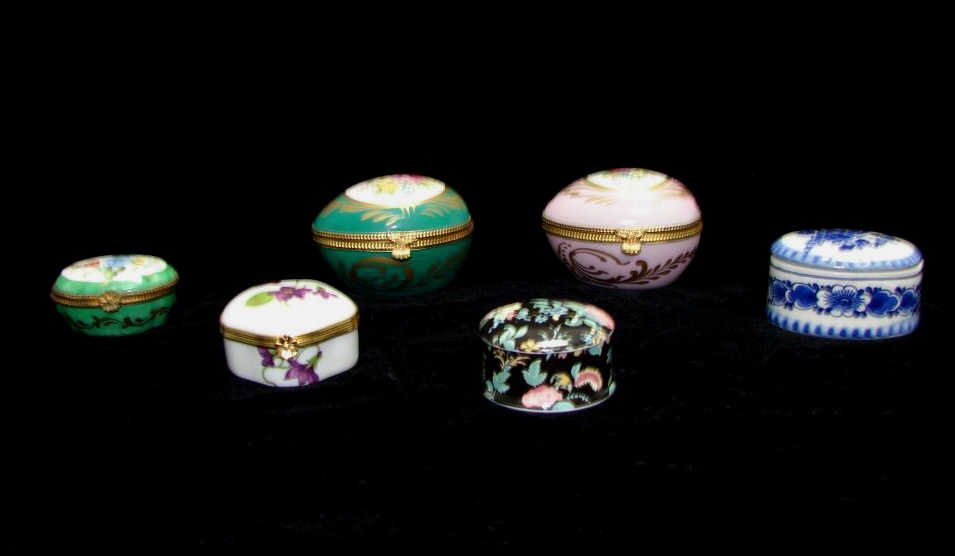 Group of Six Patch Boxes (1 of 4)