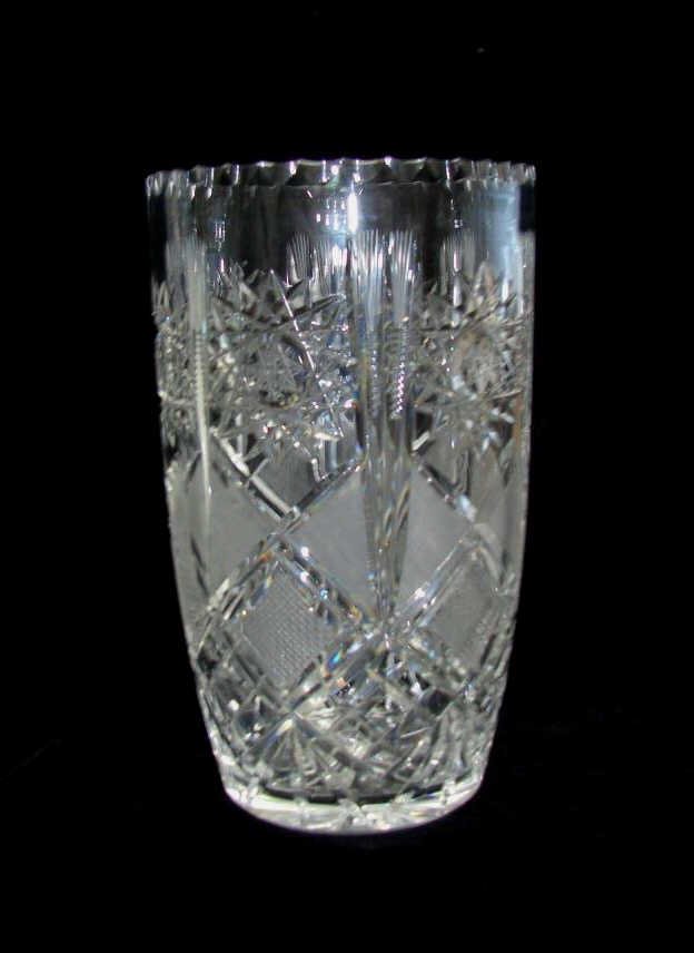 Bohemian Cut Crystal Vase (1 of 4)