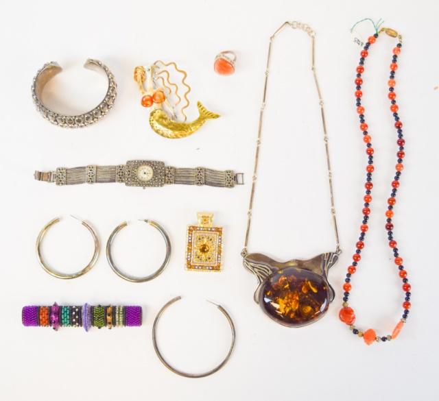 Costume & Sterling Jewelry Lot (1 of 17)