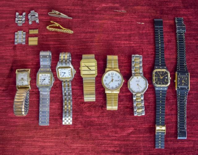 Grouping of Watches and Tie Clips (1 of 12)