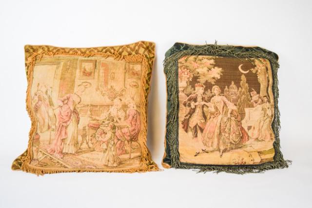 Pair of Needlepoint Pillows (1 of 9)