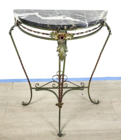French Style Marble & Iron Console Table (1 of 10)
