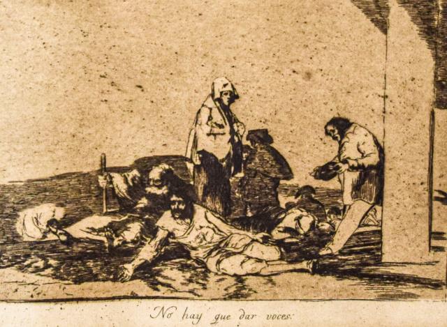 Francisco Goya Etching No Hay Que Dar Voces (1 of 5)