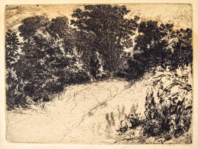 Sir Francis Seymour Haden Etching Combe Bottom (1 of 6)