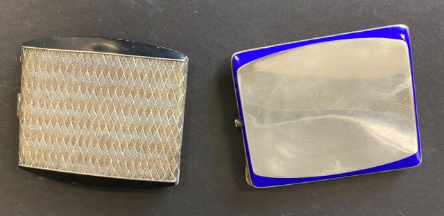 2 Silver & Enamel Cigarette Cases (1 of 7)