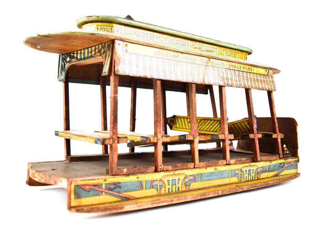 1893 World's Fair Wooden Chicago Trolley Toy (1 of 8)