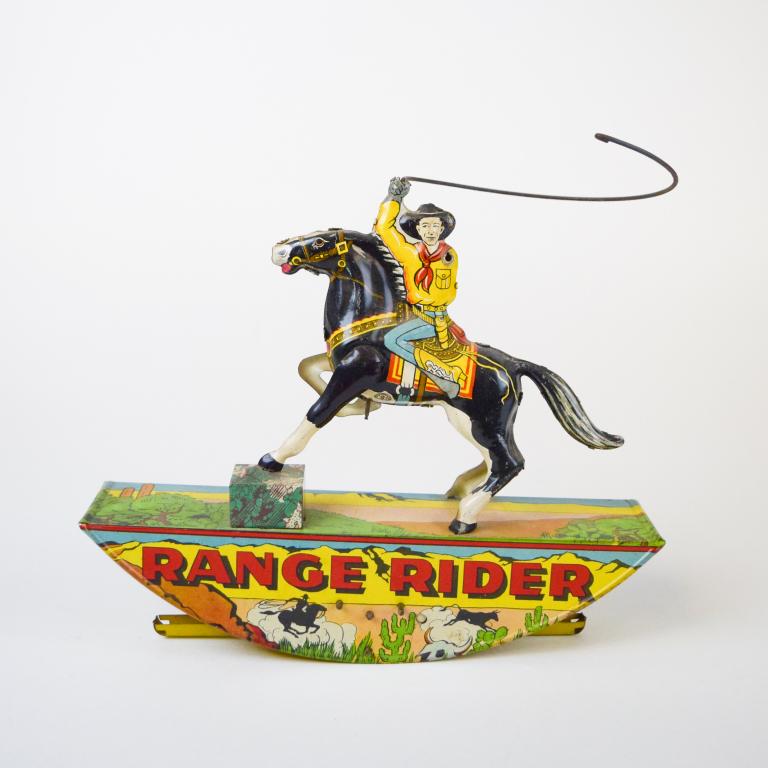 Marx Tin Litho Range Rider Wind-Up Toy (1 of 6)