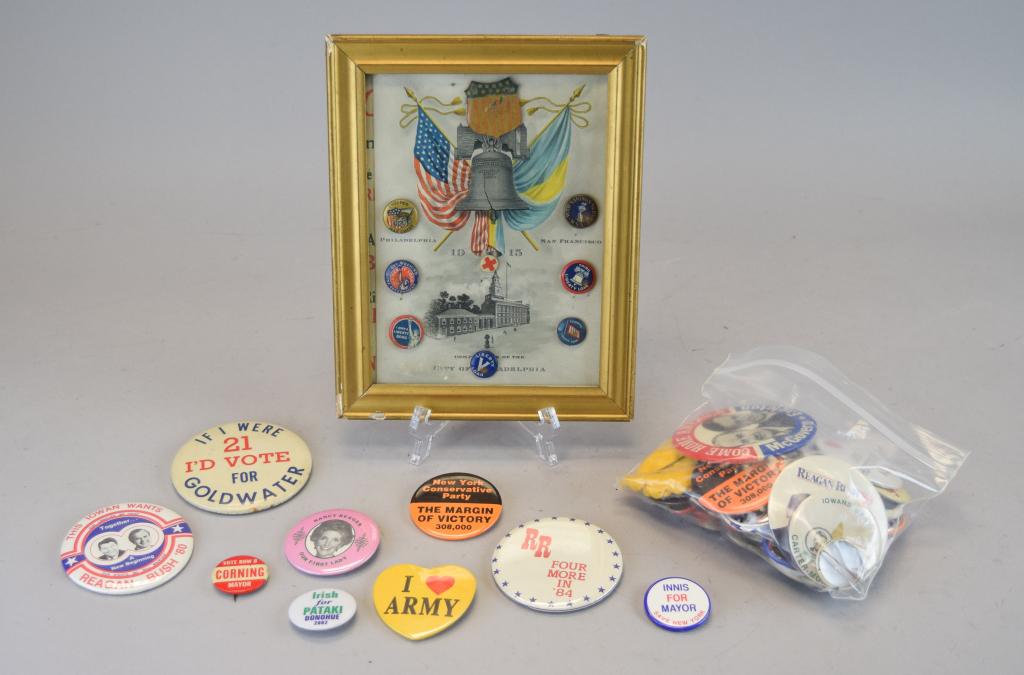 Grouping of Patriotic and Presidential Pins (1 of 9)