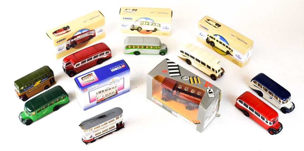9 Corgi Classics Buses, Trucks & Trams UK (1 of 20)