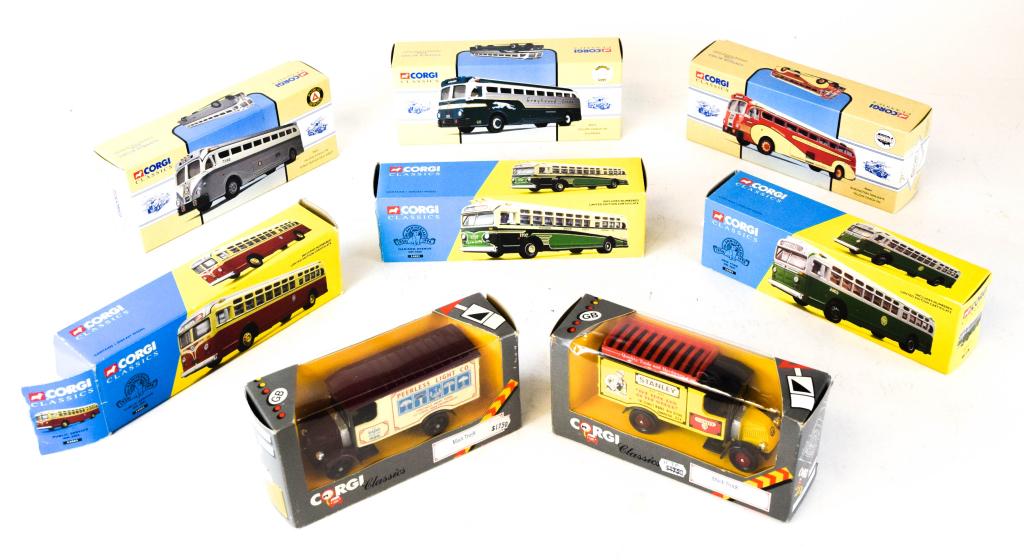 8 Corgi Classics Die-Cast Trucks & Busses (1 of 20)
