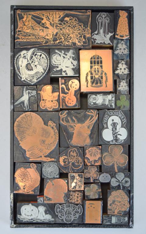 Grouping of Holiday Printing Blocks (1 of 6)