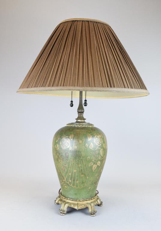 Crest Co. Patinated Metal Lamp (1 of 7)