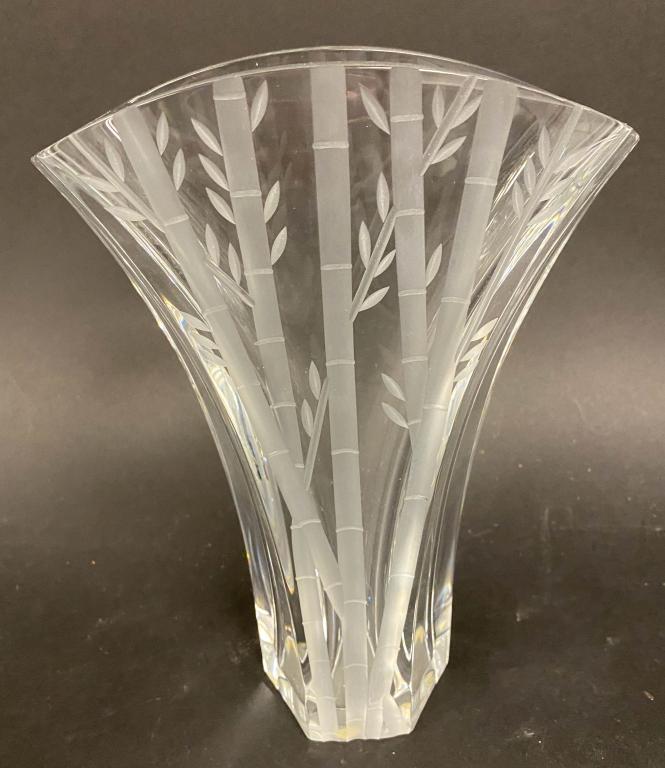 Baccarat Crystal Fan Form Vase (1 of 5)