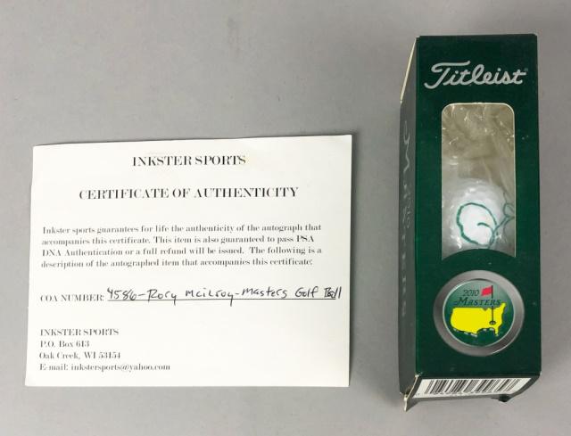 Rory McIlroy Autographed Masters Golf Ball (1 of 4)