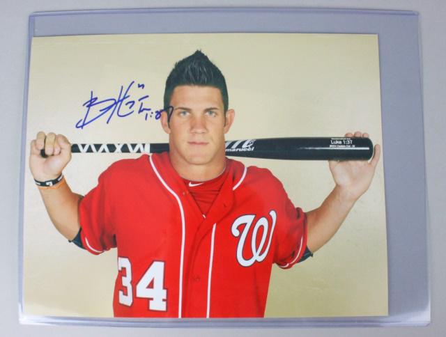 Bryce Harper Autographed Photograph (1 of 3)