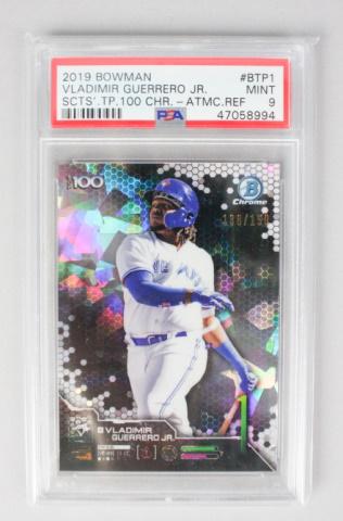 Vladimir Guerrero Jr Bowman PSA Graded 9 Card (1 of 3)