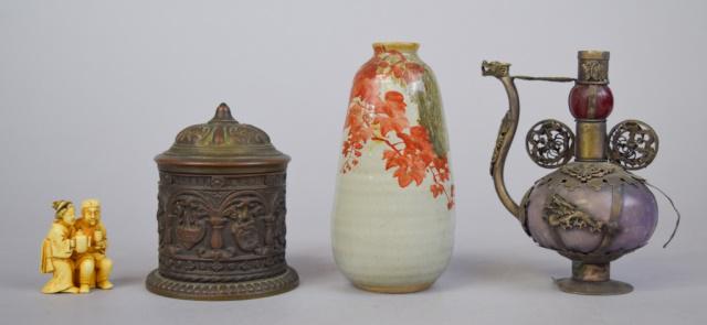 Grouping of Brass and Porcelain Objects (1 of 8)