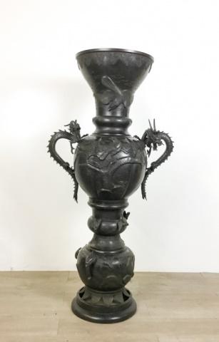Monumental Japanese Bronze Floor Vase (1 of 7)
