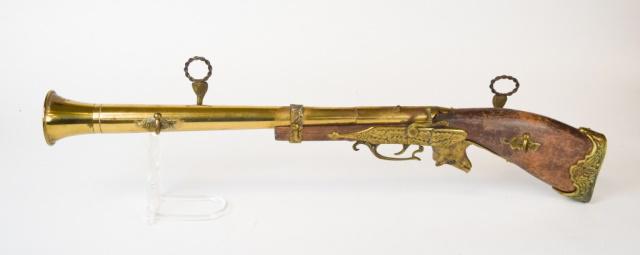 Replica Gun Coat / Hat Rack: Stamped made in Italy. 30"L