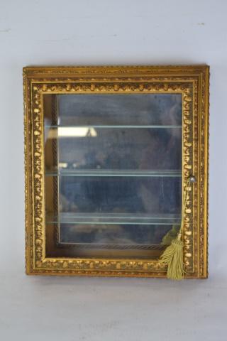 Gilt Wood Hanging Wall Vitrine (1 of 6)