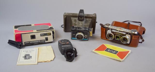 3 Vintage Polaroid & Kodak Cameras (1 of 9)