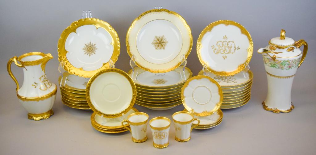 Limoges & Rosenthal Gilt Decorated Dinnerware (1 of 16)