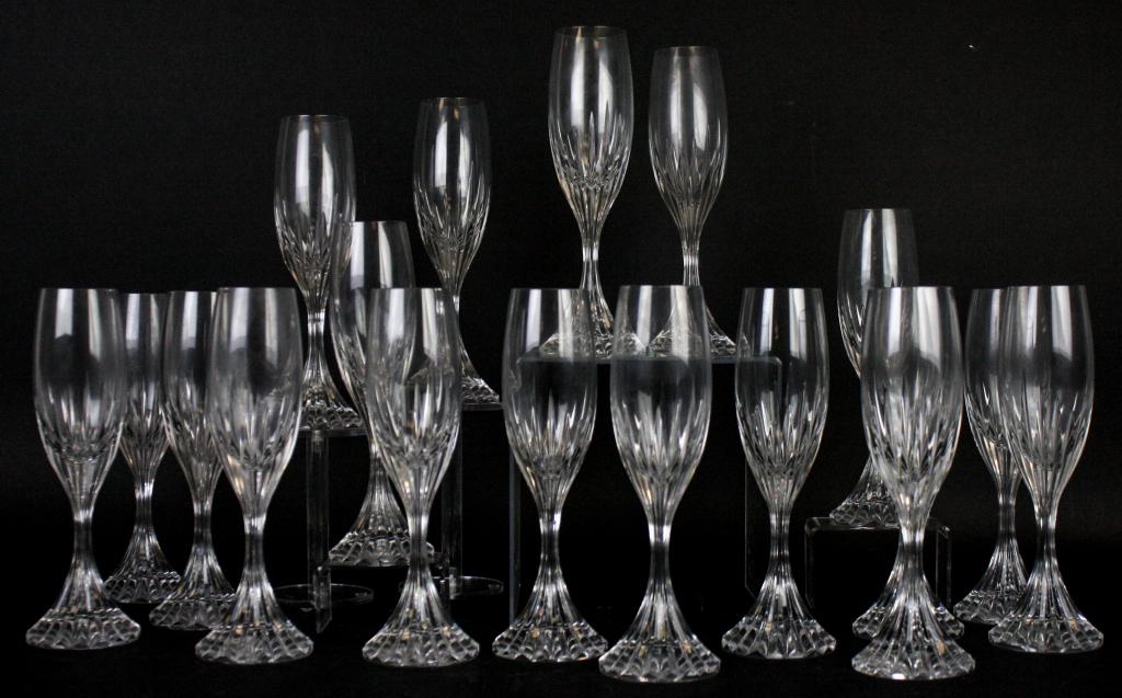 18 Baccarat Massena Crystal Champagne Flutes (1 of 3)
