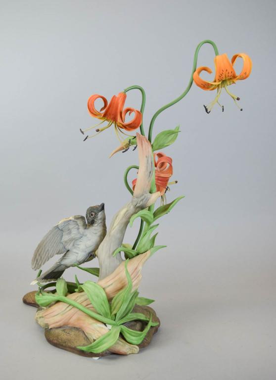 Boehm Porcelain Bird Group Eastern Kingbird (1 of 15)