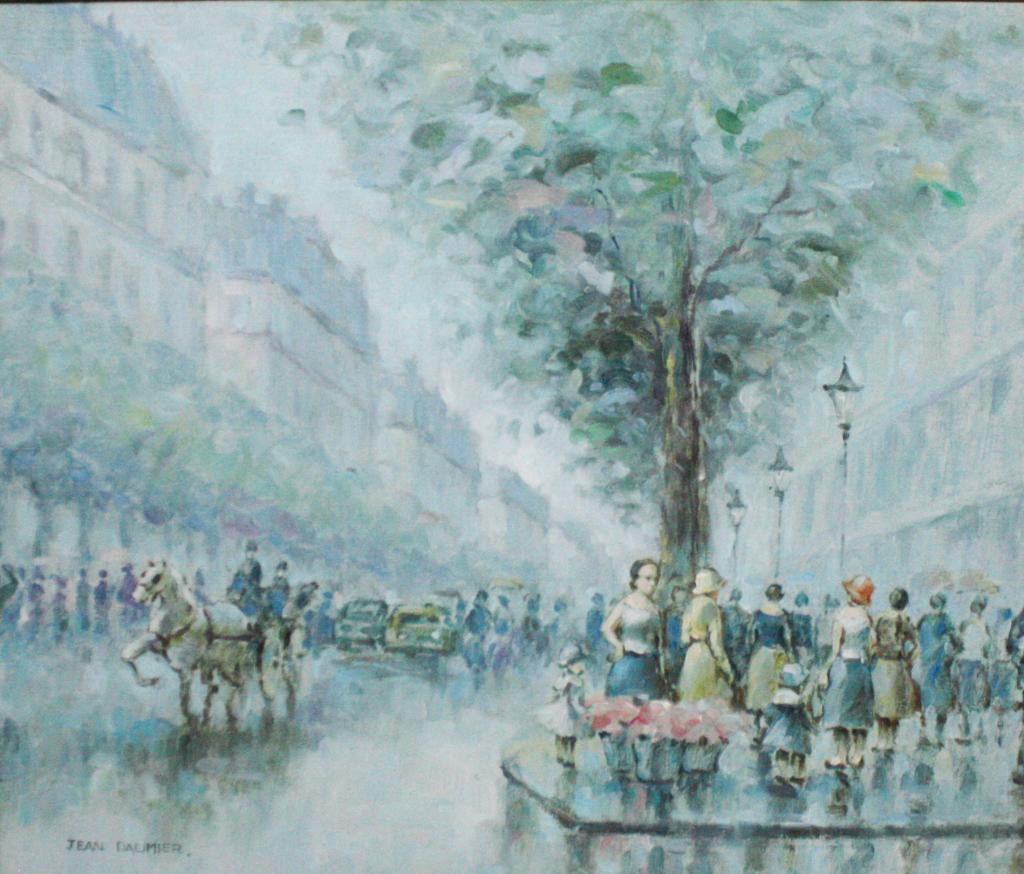 Jean Daumier Impressionist Oil on Canvas (1 of 5)