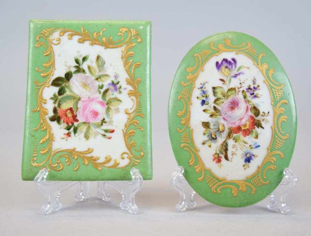 2 Hand Painted Porcelain Plaques (1 of 7)