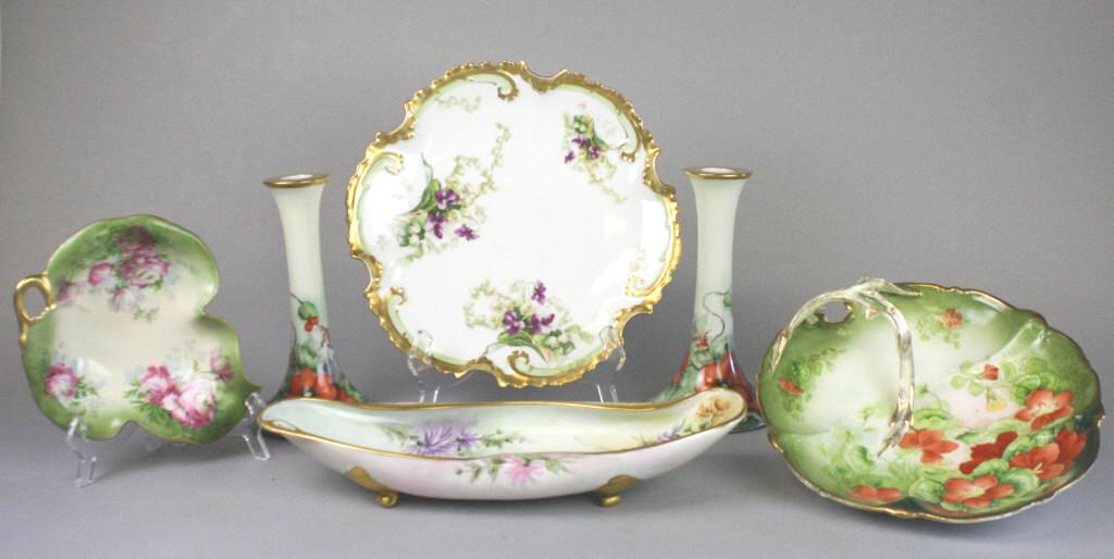 Porcelain Candlesticks and Serving Dish Grouping (1 of 14)