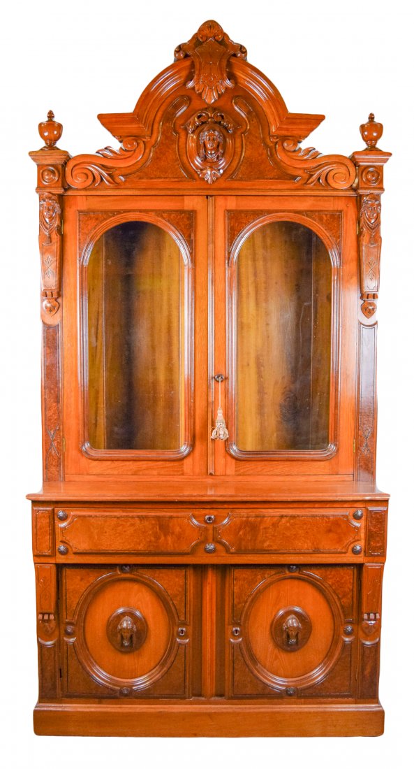 American Renaissance Revival Secretary Bookcase (1 of 17)
