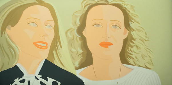 Alex Katz Screenprint Julia & Alexandra