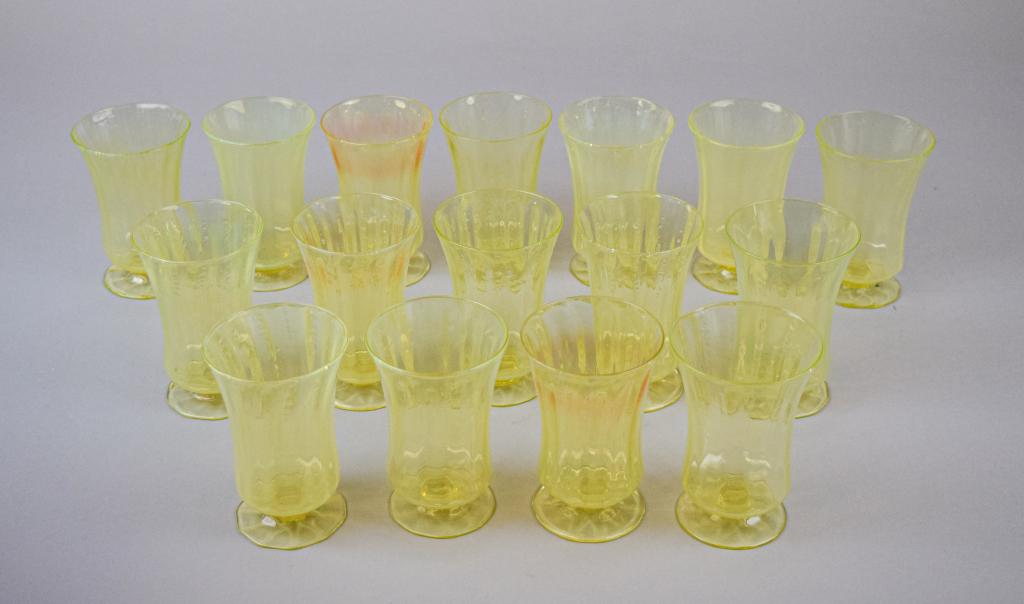 16 Pieces LC Tiffany Favrile Opalescent Stemware (1 of 6)