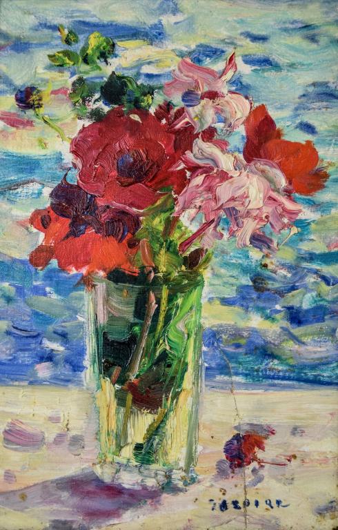 Gaston Sebire Oil on Canvas Still Life (1 of 8)